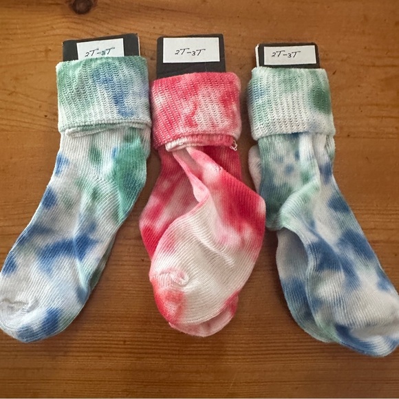 Old Navy Other - New old navy tie dye socks for kids 2T-3T 
3 pairs